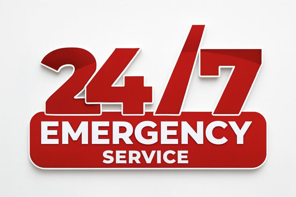 24/7 emergency service