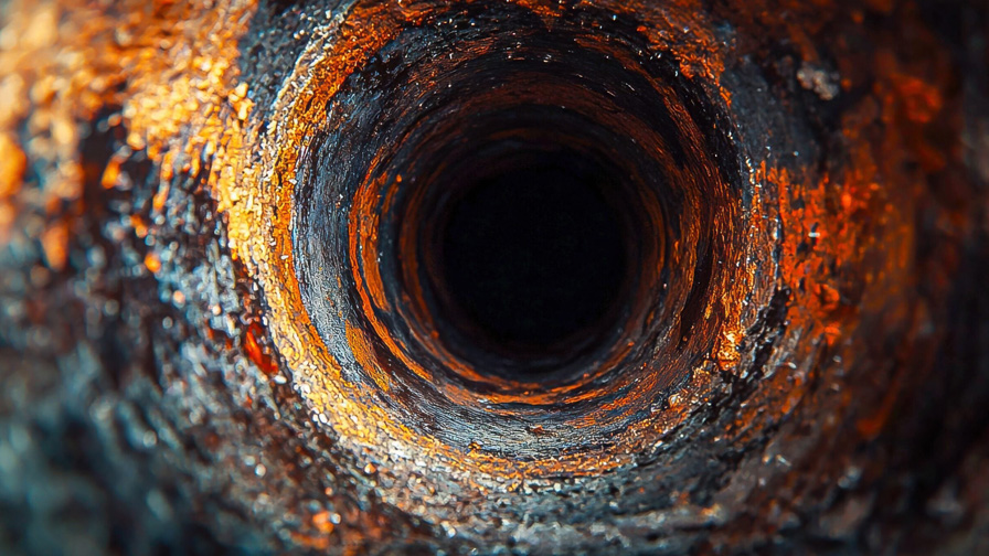 Inside Of A Sewer Pipe
